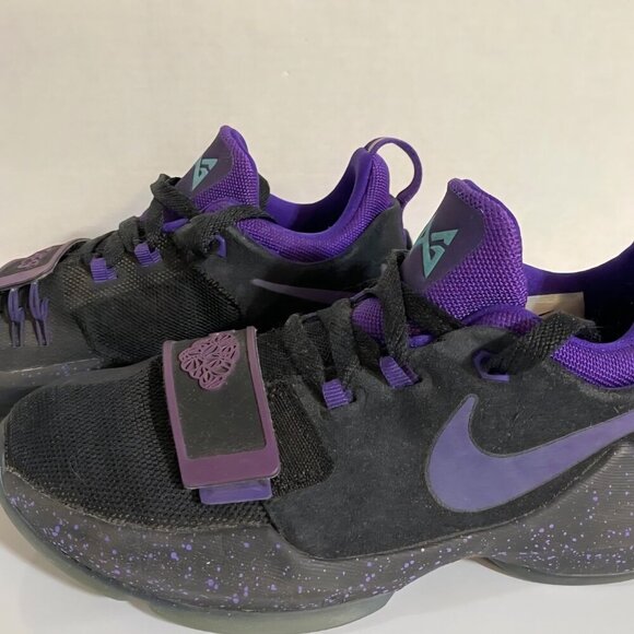 Nike PG 1 Score Bunches Boy purple black Sport, Athletic gym sneakers Shoes Y7 - Picture 2 of 6